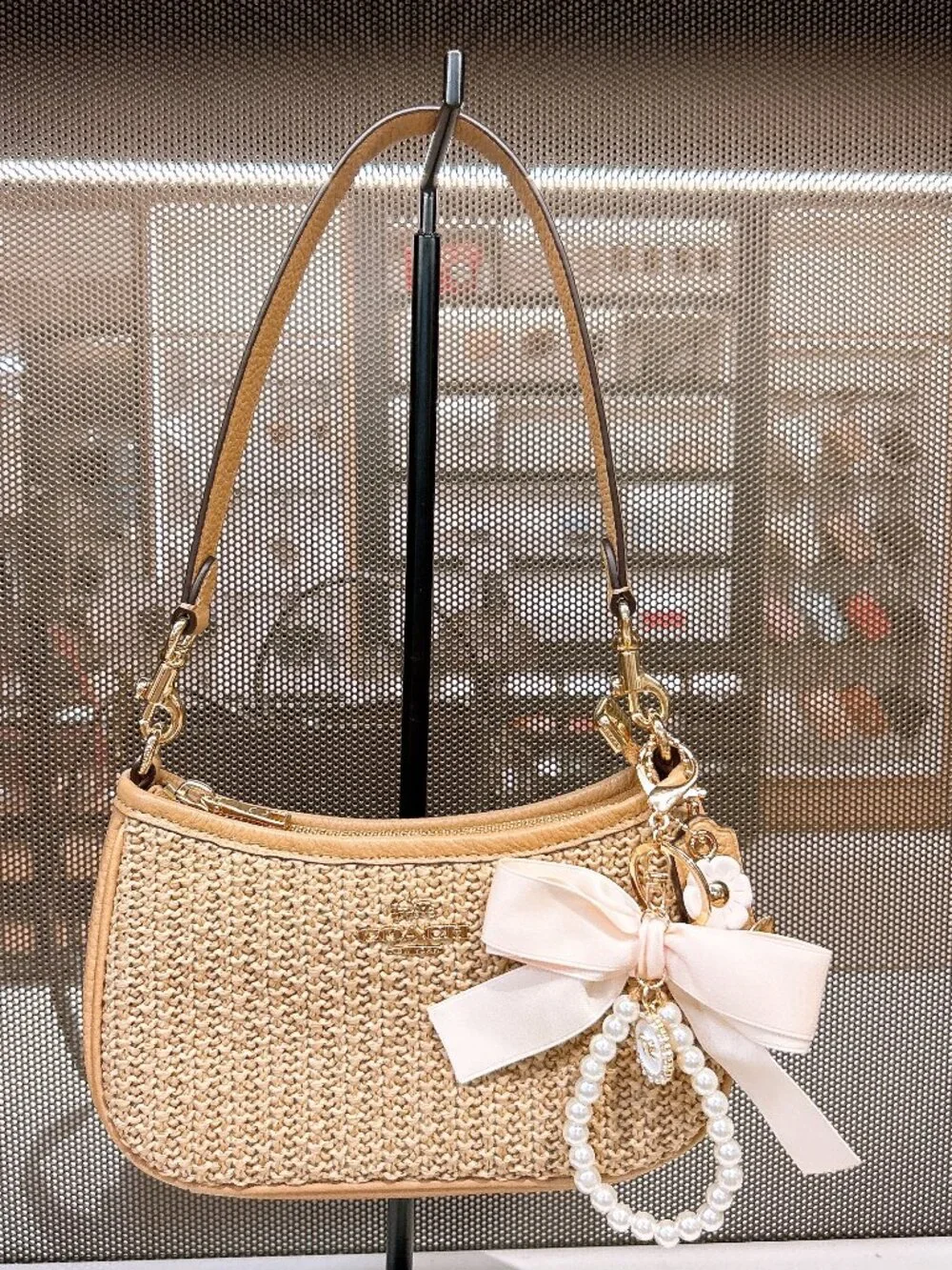 NWT Coach Teri Mini Crossbody Bag CDW66 Toast (Free charm)